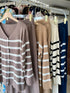 Casual Cardigan With Wide Leg High Waist Loose Trouser